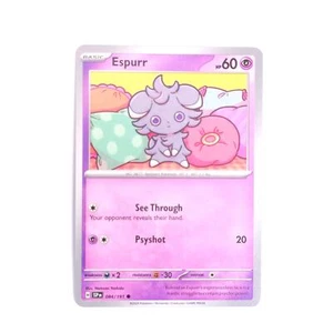 Espurr 084/191 Pokemon SV08: Surging Sparks Common NM - Picture 1 of 2