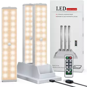 Under Cabinet Lights with Charging Station, 24-LED Dimmer Motion Sensor Closet L - Picture 1 of 12