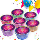 MIXED COCKTAIL EDIBLE CUPCAKE TOPPERS CAKE DECORATIONS 3580