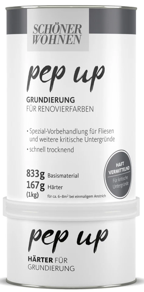 Pep Up Grundierung für Renovierfarben 1 Kg WEISS