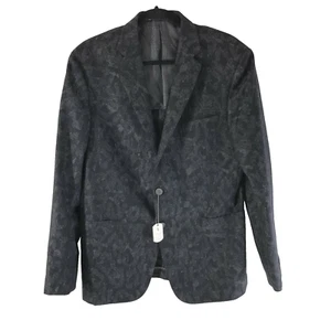Hickey Freeman Mens Perry Blazer Jacket Wool Cashmere Blend Gray Black 42R - Picture 1 of 6