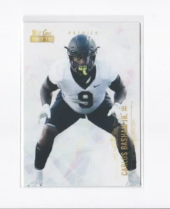 CARLOS "BOOGIE" BASHAM 2021 WILDCARD MATTE PREMIER WHITE PARALLEL ROOKIE CARD - Picture 1 of 24