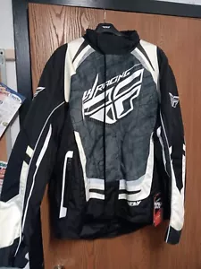 Fly Racing Men's SNX Pro Jacket Black Snowmobile Insulated Removable Liner 2xL - Picture 1 of 7