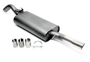 TA Technix Sportauspuff / Schalldämpfer 1x60mm S-Rohr + ABE VW Golf 2 1,3-1,8 - Bild 1 von 1
