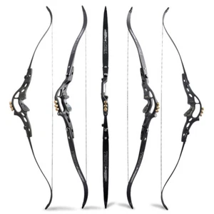 62" ILF Archery Recurve Bow 30-60lbs Takedown 19" Riser American Hunting Shoot - Picture 1 of 20