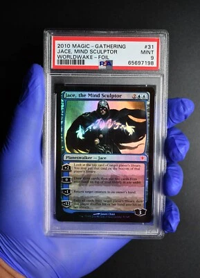 MTG 2010 WORLDWAKE Jace, the Mind Sculptor FOIL MINT PSA 9 - Image 1 of 4