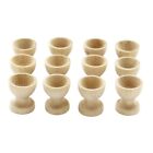 Easter Natural Wooden Cup Flat Bottomed Boiled Tray Container
