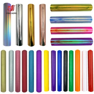 Multicolor Adhesive Craft Vinyl Roll 12"x10" Permanent Craft Outdoor for Cut - Picture 1 of 31