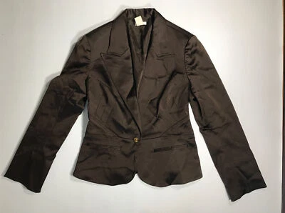 Jaqueta terno cache marrom vintage feminina tamanho 12 - Imagem 1 de 4