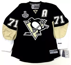 EVGENI MALKIN PITTSBURGH PENGUINS 2009 STANLEY CUP REEBOK PREMIER HOME JERSEY - Picture 1 of 1