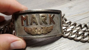 WWII WW2 Sterling Silver US Army Air Forces USAAF Sweetheart Bracelet 191 grams - Picture 1 of 7