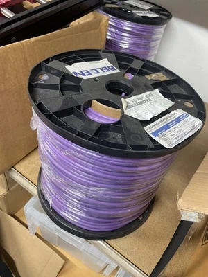 Cable SDI Belden 1695a - Clasificado Plenum RG6 - 1000 pies - Violeta Foto 1 de 2