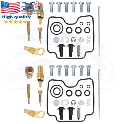 2pcs For Yamaha V-Star 1100 XVS1100 1999-2009 Carburetor Rebuild Kit Foto 1 de 4
