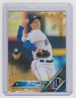 BLAKE SNELL 2016 Topps Pro Debut GOLD #75 RARE Rookie Card #40/50 SP RC /50 SSP - Image 1 of 2