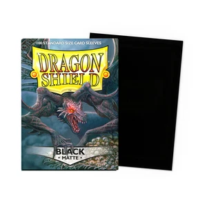 Dragon Shield - Matte Black Card Sleeves - 100ct Box - New/Sealed - Picture 1 of 1
