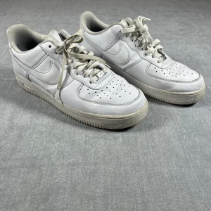 Nike Air Force 1 ’07 Low Triple White Herren Größe 11 Leder Turnschuhe CW2288-111 - Bild 1 von 9