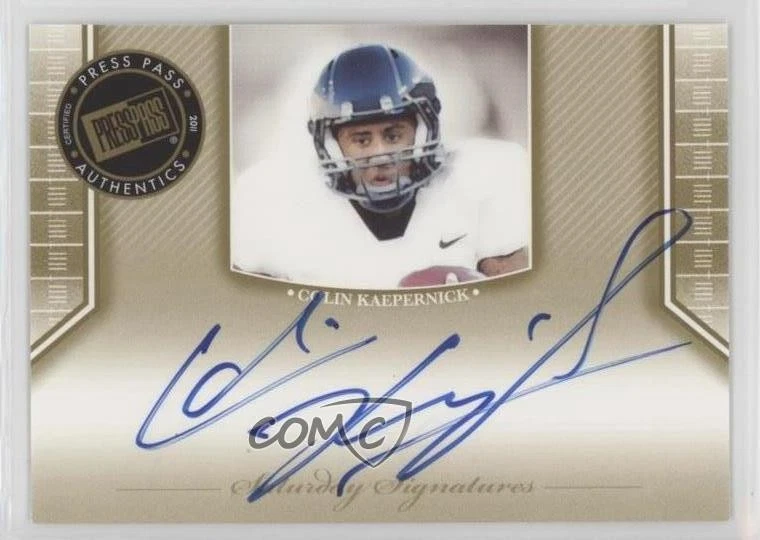 2011 Press Pass Legends Saturday Signatures Colin Kaepernick Rookie Auto RC - Image 1 of 2