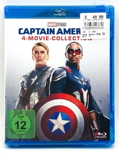 Marvel Captain America 4-Movie-Collection Blu-Ray Box NEU und OVP in Folie - Bild 1 von 9