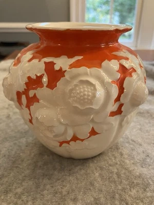 Jarrón Anthropologie Patina Vie Vintage Naranja Vibrante Japón Agotado Foto 1 de 4