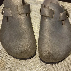 Birkenstock Clogs W 38 Metallic Braunton gebraucht, Komfortschuh noch schön - Bild 1 von 11