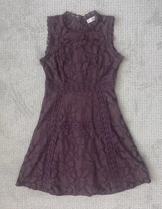 Altar'd State Floral Lace Overlay Sleeveless Dress A-Line Gr. S Dark Fairy Whimsy - Bild 1 von 11
