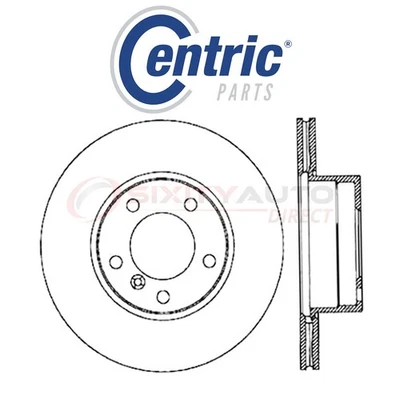 Centric C-TEK Disc Brake Rotor for 1996-2000 BMW 528i 2.8L L6 - Kit Set xj Foto 1 de 4