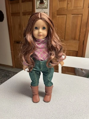 American Girl Sage Copeland 娃娃 18 英寸穿耳 — 第 1/4 张图片