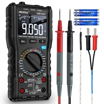 Digital Multimeter Spannungsprüfer AC DC Strommessgerät Stromzähler Auto/Manu... - Bild 1 von 4