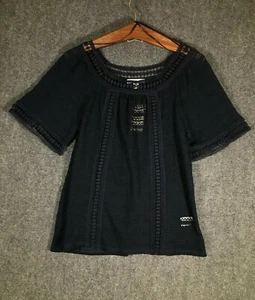 John Paul Richard Small Bluse Shirt Größe S Damen Regular Kurzarm Oberteil Navy - Bild 1 von 9