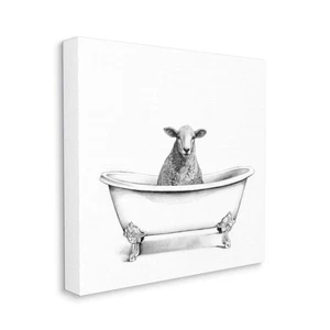 Stupell Industries White Framed Wall Art ab-079, 24x24, Gallery Wrapped Canvas - Picture 1 of 7