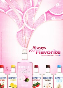 BURNETT'S VODKA AD #3 RARE 2013 OUT OF PRINT - Bild 1 von 2