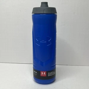 Under Armour Thermos 32 oz BPA Free Blue Squeeze Water Bottle Quick Shot Lid - Picture 1 of 7