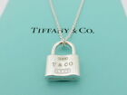 TIFFANY & CO Sterling Silver 1837  Padlock Pendant Necklace