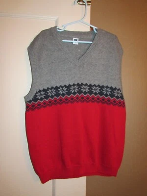 NEW Janie And Jack Boys Fair Isle Sweater Vest Size 12 - Image 1 of 2