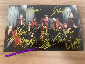ATEEZ ateez Autographed Group Photo 4*6 K-POP Collection For Fans Gifts 2024A - Picture 1 of 1