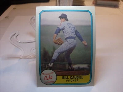 1981 Fleer Baseball  #306 - Bill Caudill - Chicago Cubs  (99066) - Image 1 of 2