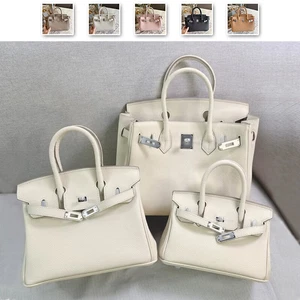 Borsa a mano in vera pelle 20/25/30 cm con patta borsa a tracolla borsetta valigetta moda - Foto 1 di 22
