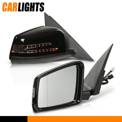 RH LH Rear View Mirror Side Fit For Mercedes C300 Benz C-Class W204 C200 C180 - Изображение 1 из 4