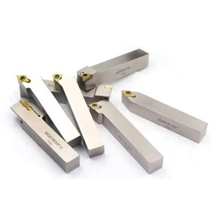 3/4"Shank 7 Pieces/Set Nickel Plated Indexable Lathe Turning Tool H... - Picture 1 of 6