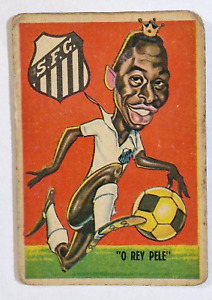 PELE Nº 1 1967 ORIGINAL FOOTBALL SOCCER CARD