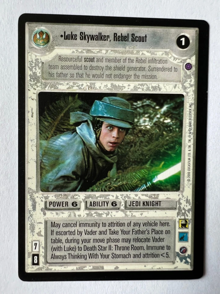 Star Wars CCG Luke Skywalker, Rebel Scout SWCCG Reflections II 2 Premium - Image 1 of 1