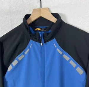 GoLite Men’s Full Zip Lightweight Jacket Medium Blue Windbreaker Stretch Reflect - Picture 1 of 16