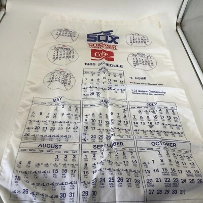 "Chicago White Sox 1985 toalla de béisbol MLB Coca-Cola anuncio 16x26""" Foto 1 de 4