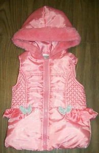 Chaleco acolchado con capucha para niñas talla 4T Little Lass - Imagen 1 de 4