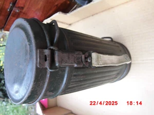 Original Gasmaskenbehälter Gasmaskendose Wehrmacht 2 WK - 1944 - Bild 1 von 10