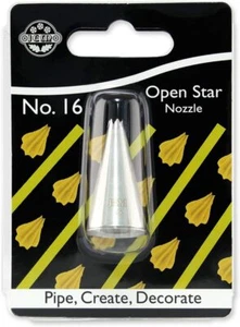 JEM Open Star Piping Tube 16 - Picture 1 of 5
