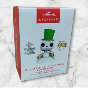 Hallmark 2024 Jack Skellington Snowman Funko Pop Ornament - Picture 1 of 2