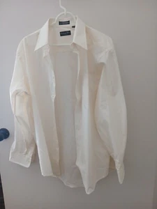 Christian Dior Monsieur La Chemise 55% Cotton 17-34 Mens Ivory Long Sleeve - Picture 1 of 3