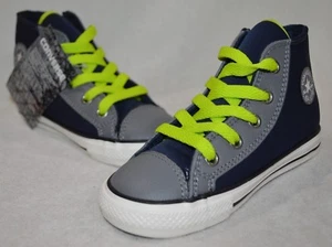 Converse Toddler Boy's CTAS Obsidian/Mason/L Side Zip High-Top Sneakers-Size 5/7 - Picture 1 of 7