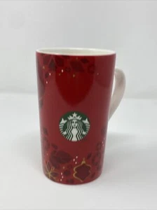 Tazza vacanza rossa Starbucks caffè 2013 16 oz. Tazza da caffè alta agrifoglio e ornamento - Foto 1 di 6